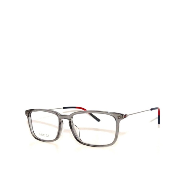 Gucci GG1056OA 003 56 1056OA Gray Silver Eyeglasses 1056